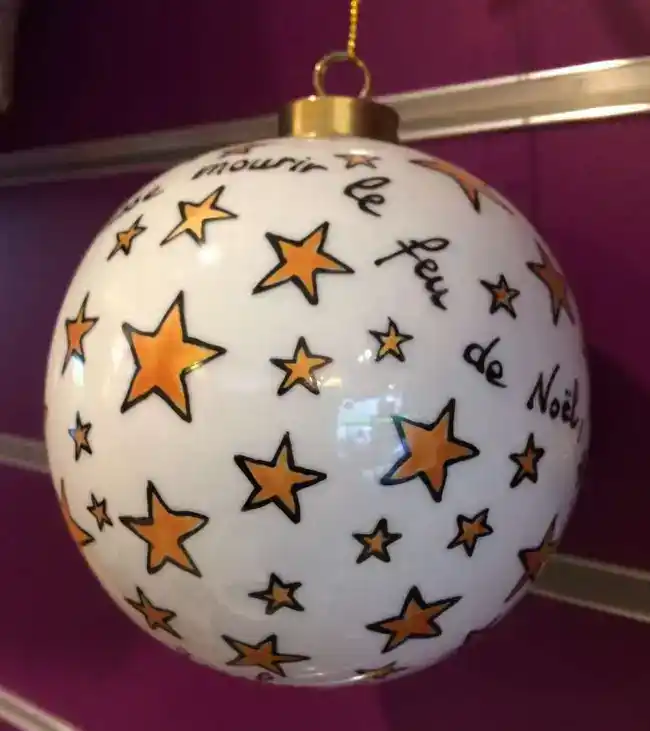 Boule de Noël personnalisée.